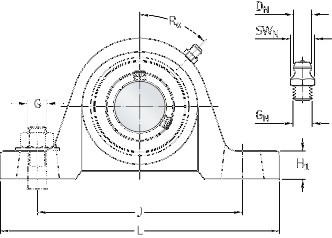 UCP bearing drawing