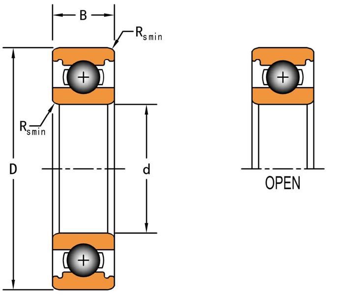 16005 bearing drawing