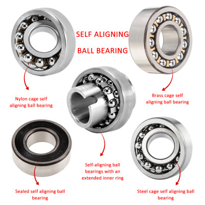 SUNBEARING 2313 Silver 65*140*48mm Chrome Steel GCR15 Self Aligning Ball Bearing