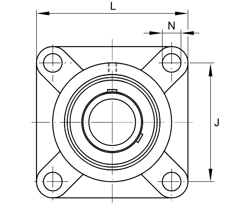 UCF bearing drawing