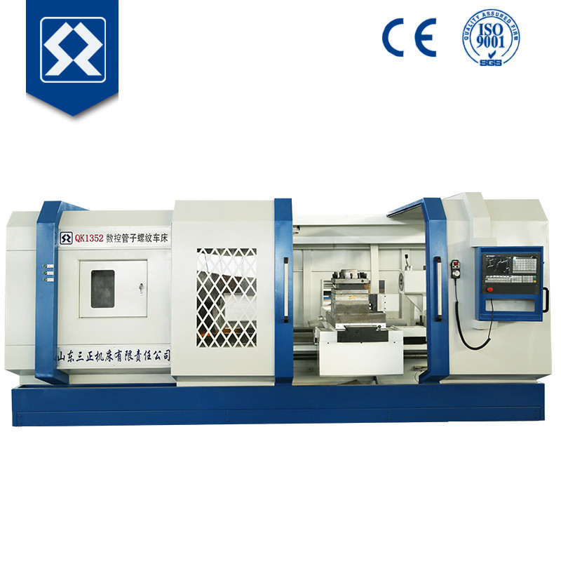 Automatic cnc pipe threading lathe machine for oil pipeline 