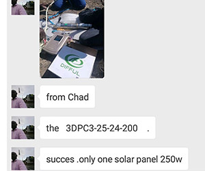 Feedback from Chad - WBS solar pump