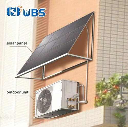 DC solar powered air conditioning unit 9000BTU Off Grid Cooling Heat Ductless Split Inverter