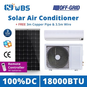 DC solar air cooler unit 18000BTU Off Grid solar power air conditioning system price