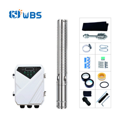 WBS 3-inch solar deep well pump with S/S impeller solar pump store online sale [3DSC Series]