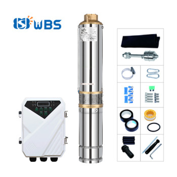 WBS 4-inch solar submersible pump with plastic impeller solar water pump for irrigation