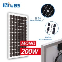 [PLM-Series] WBS 200W 36V Monocrystalline Solar Panels 72 Cell PV Power for Solar Bore Pump