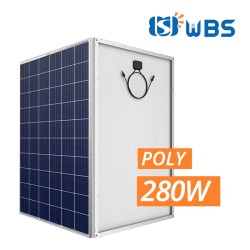 WBS 280W Poly Crystalline Module 30V with MC4 Connector 60 Cell High Efficiency