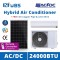solar powered split system air conditioner AC/DC 24000 BTU solar powered air conditioner suppliers