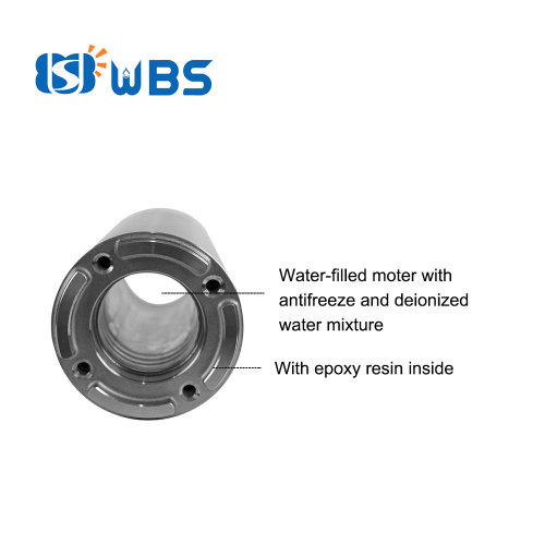 WBS 4inch Hybrid Solar Submersible Bore Pump S/S Impeller Water-Filled Motor 4DFS9.5-77-1100