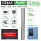 DIFFUL WBS Solar Pump kit,3inch 110V 750W solar well pump with mppt controller.