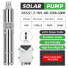 DIFFUL WBS Solar Screw Pump kit,3inch 48V 500W solar pump with mppt controller.