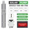 DIFFUL WBS Solar Screw Pump kit,3inch 48V 750W solar pump with mppt controller.