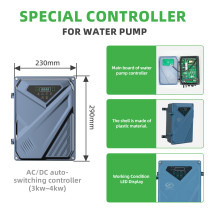 DIFFUL WBS Solar Well Pump kit,4inch 380/520V 4000W solar pump with mppt controller.