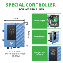 DIFFUL WBS Solar Well Pump kit,4inch 200V 2200W solar pump with mppt controller.