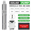 DIFFUL WBS AU STOCK 4inch  DC Screw Well Solar Bore Pump 48V 600W Controller Submersible