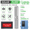 DIFFUL WBS Solar Well Pump kit,4inch 150V 1500W solar pump with mppt controller.