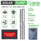 DIFFUL WBS Solar Well Pump kit,4inch 245V 3000W solar pump with mppt controller.