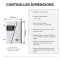 DIFFUL WBS Solar Well Pump kit,4inch 520V 5500W solar pump with mppt controller.