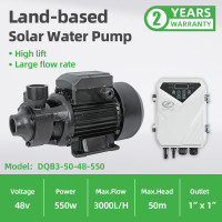DIFFUL WBS DC Solar Peripheral Vortex Pressure Pump Clean Water 550W River Pond Offgrid