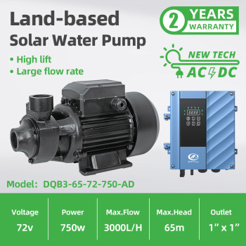 DIFFUL WBS Solar Pressure QB Pump Brushless DC Surface Pumps 750W 3000L/H Hybrid Controller