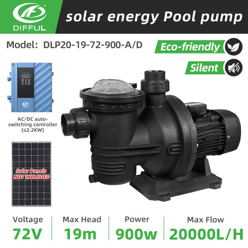 DIFFUL WBS 900W Solar Hybrid Pool Pump DC/AC Auto-switching Controller