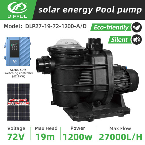 DIFFUL WBS 1200W Solar Hybrid Swimming Pool Pump DC/AC Auto-switch Controller