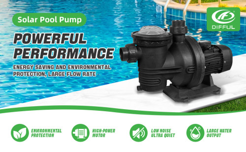 DIFFUL WBS 500w DC Solar Powered Pool Pump for Swimming Pool Variable-Speed Factory Price