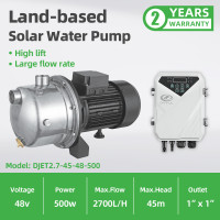 DIFFUL WBS DC Solar Water Pressure Jet Pump High Pressure 550W BLDC Motor MPPT KIT