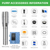 DIFFUL WBS 6" Solar AC/DC Submersible Water Bore Pump 3HP Hybrid Pump Fountain Pond Dam