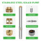DIFFUL WBS Solar Pump kit,2inch 48V 400W solar well pump with mppt controller.