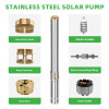 DIFFUL WBS 2” DC Solar Bore Pump Submersible Well 48V 400W 64m head Clean Water Off Grid