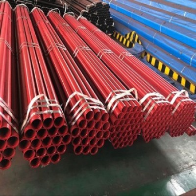 ASTM A795 SCH10 ERW carbon steel pipe/grooved end pipe