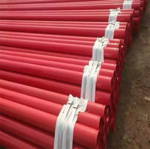 Tubo de extremo de ranura de acero al carbono DN 50 para tubería de rociadores contra incendios o suministro de agua