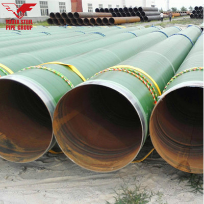 3PE coated large diameter Spiral welded steel pipes
