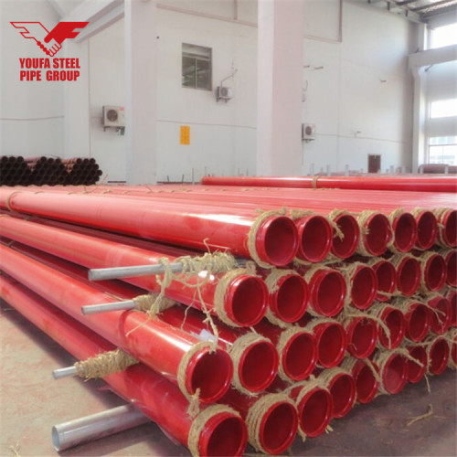 Fire Sprinkler Pipe with  Red Color Painted