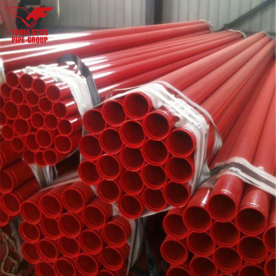 Fire Sprinkler Pipe with Red Color Painted