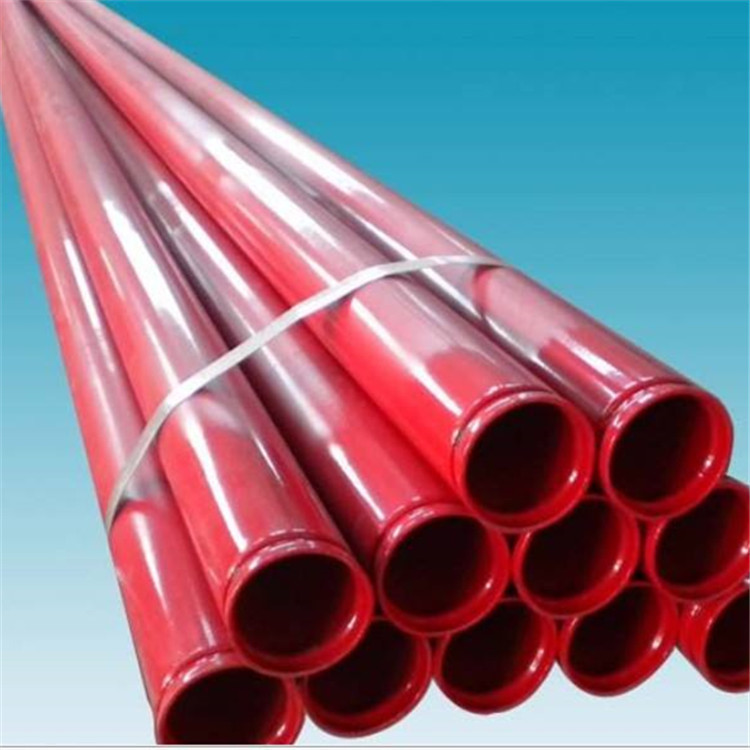 ASTM A53 Fire Sprinkler Pipe with Red Painted fire pipe slotted end ...