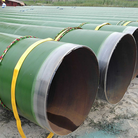 Tubos de acero soldados en espiral utilizados para agua, gas o petróleo.