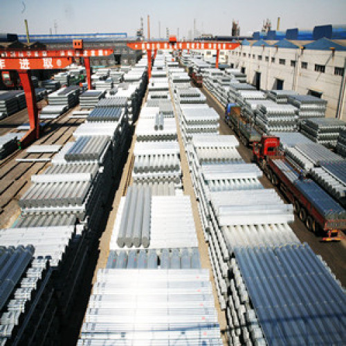 Tuyau galvanisé S235 JRS, dimensions des tuyaux en acier galvanisé de 6 pouces