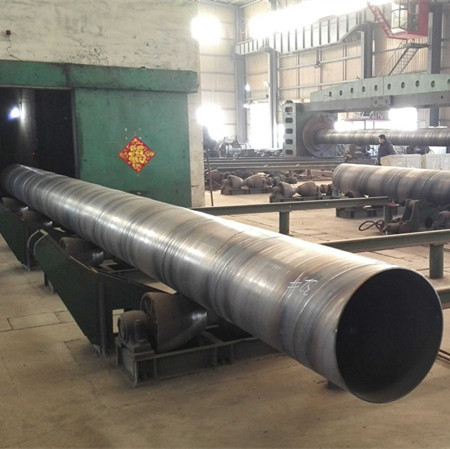 tubería de acero en espiral tubería de acero al carbono soldada para transporte de agua, gas y petróleo