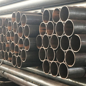 Tubo de metal de la marca Tianjin Youfa ERW Q345 ERW tubo redondo de acero soldado negro
