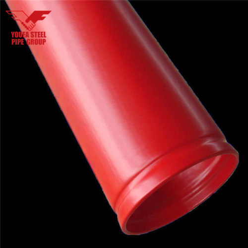 UL / FM 2 "그루브 처리 된 페인트가있는 SCH10 화재 스프링클러 파이프 빨간색 RAL3000