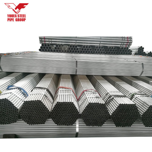 BS 1387 tubos galvanizados redondos materiales de construcción para la construcción