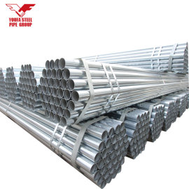 BS 1387 tubos galvanizados redondos materiales de construcción para la construcción