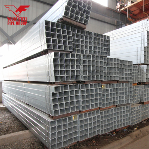 gi hollow square pipe thin wall pre galvanized cs steel pipes