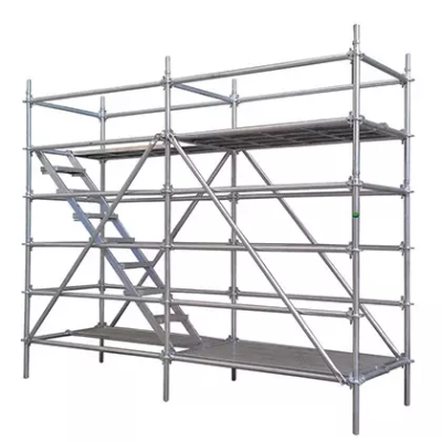 galvanized ringlock scaffolding system Q235 HDG steel ring lock scaffolding construction pipe