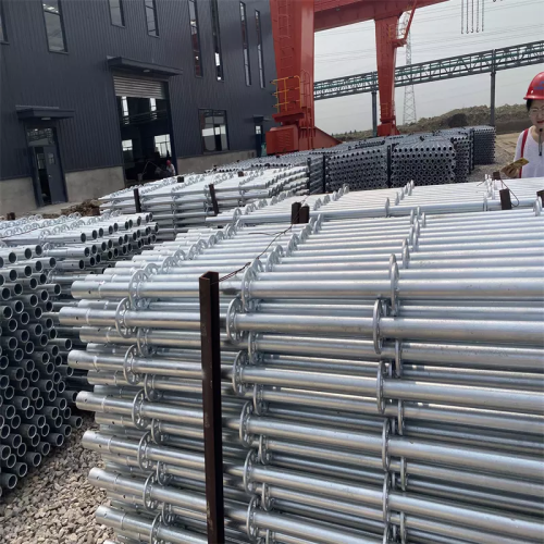 galvanized ringlock scaffolding system Q235 HDG steel ring lock scaffolding construction pipe