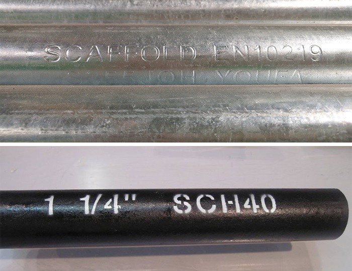 steel pipe stamp