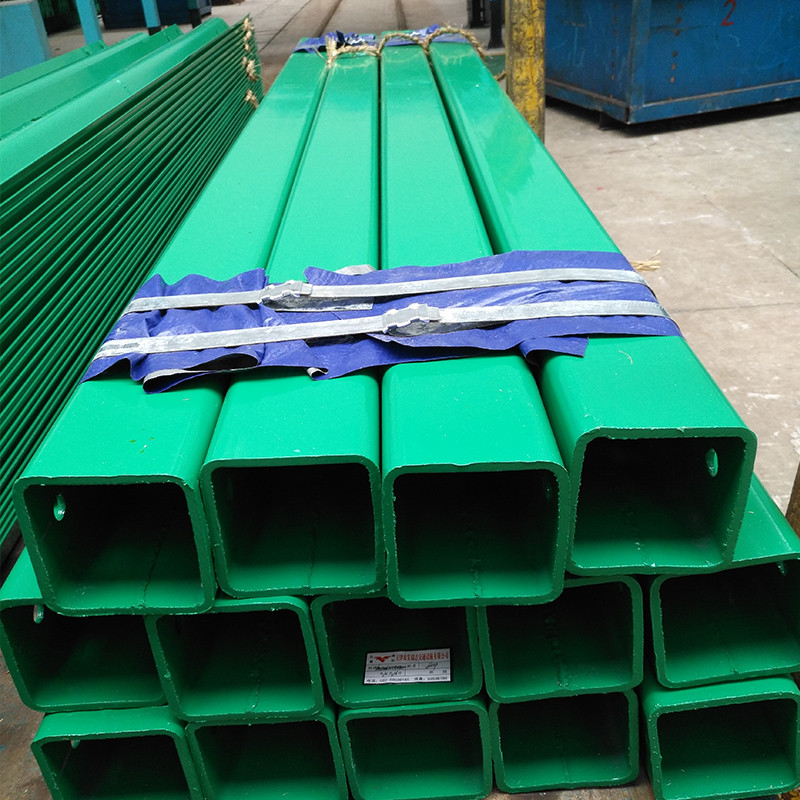 painted rectangular steel pipes